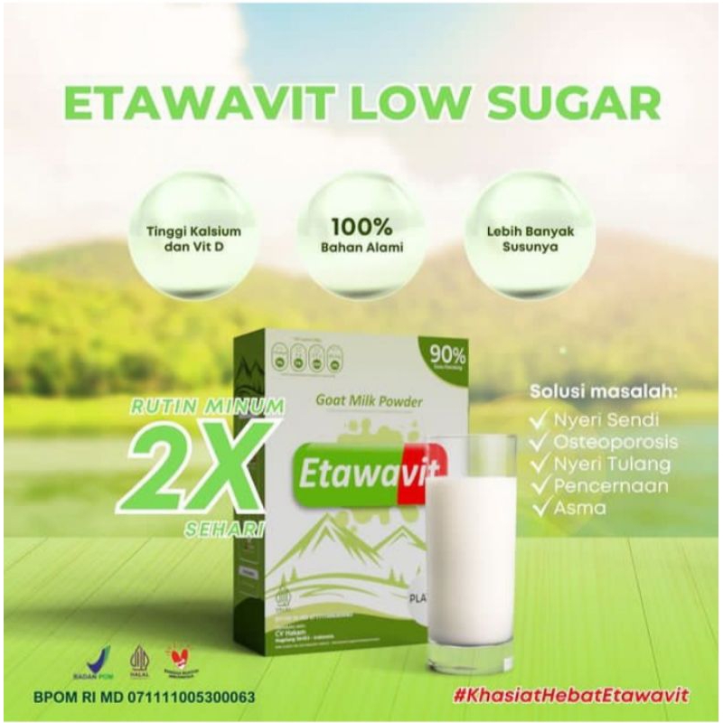 

ETAWAVIT Platinum Low Sugar - Aman untuk penderita diabetes