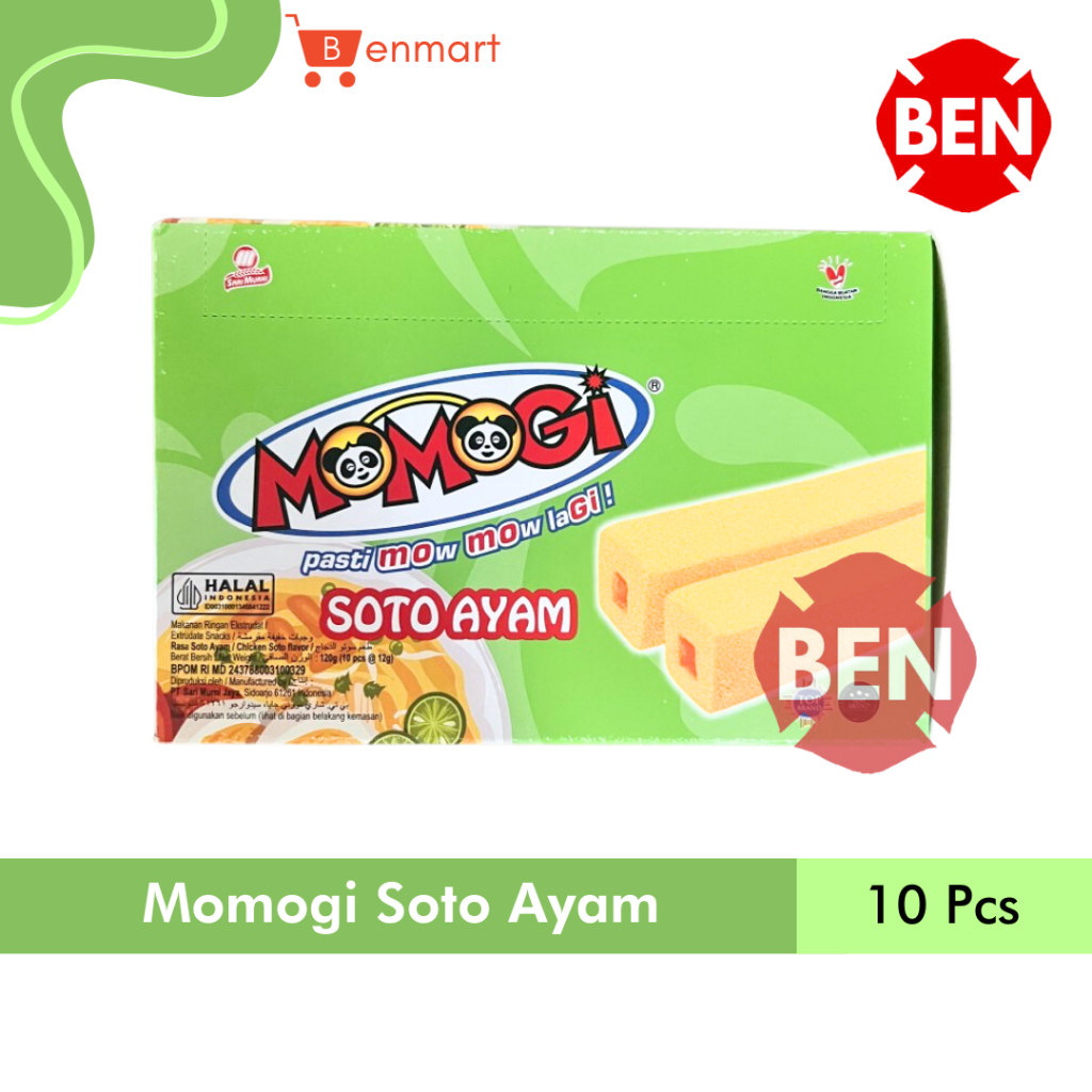 

Momogi Stick SOTO AYAM 1 Box 10 Pcs - Hijau Chicken Soto Flavor Besar