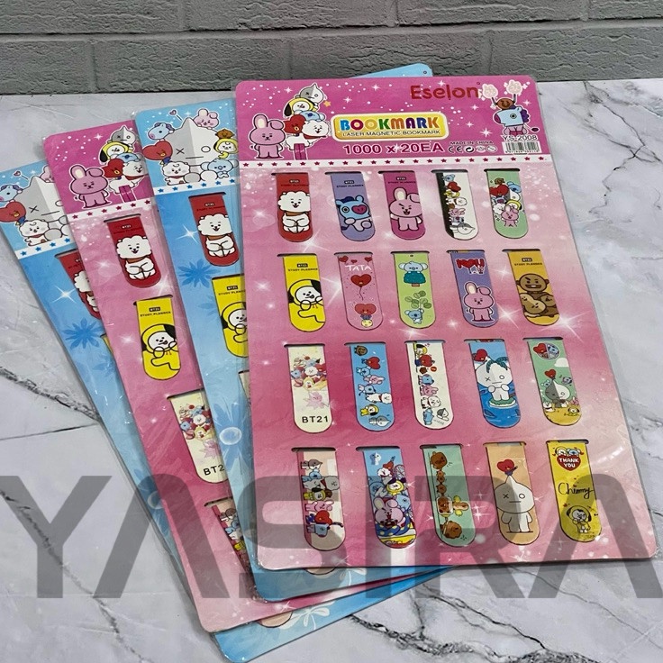 

Serba Populer 85 Gram SATU RENTENG 2 PCS Pembatas Buku Kertas Magnet Karakter Kartun