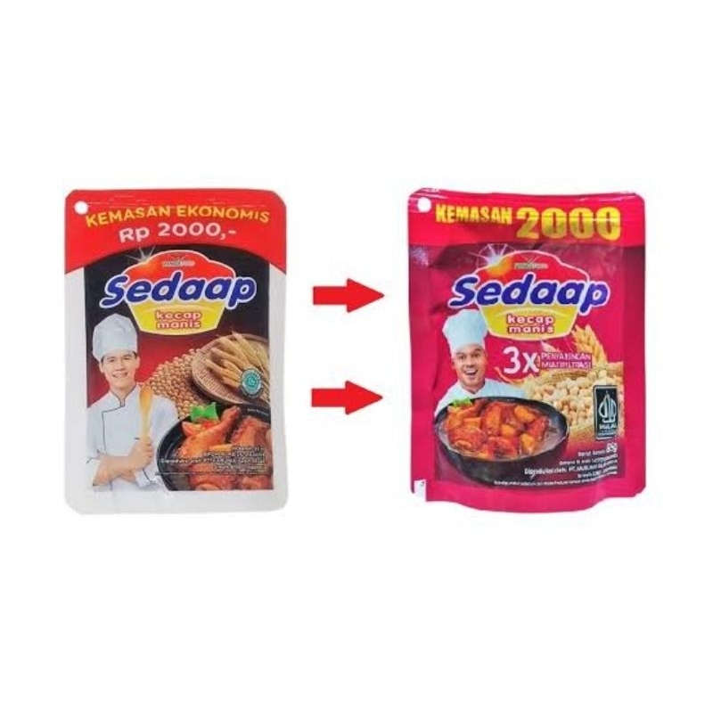 

Promo paket 5pcs Kecap sedap kemasan 2000 ) 77g. exp jamin aman
