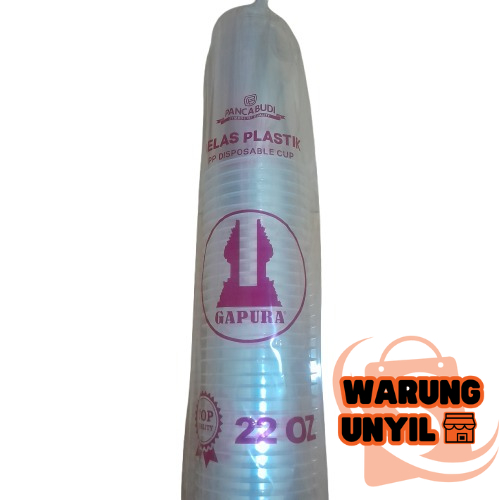 Gelas Plastik Boba/Es Teh 22 oz Gapura