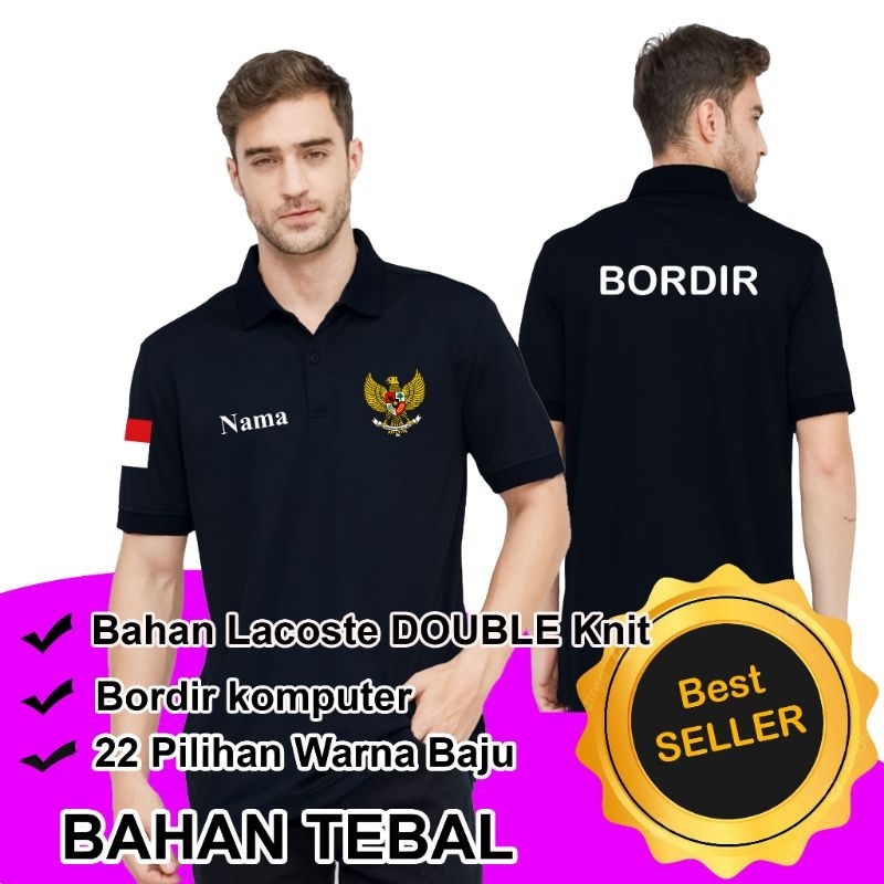 (BORDIR) - CUSTOM POLO SHIRT - REQUEST BORDIR BAJU POLO - BAJU KERAH CUSTOME POLO