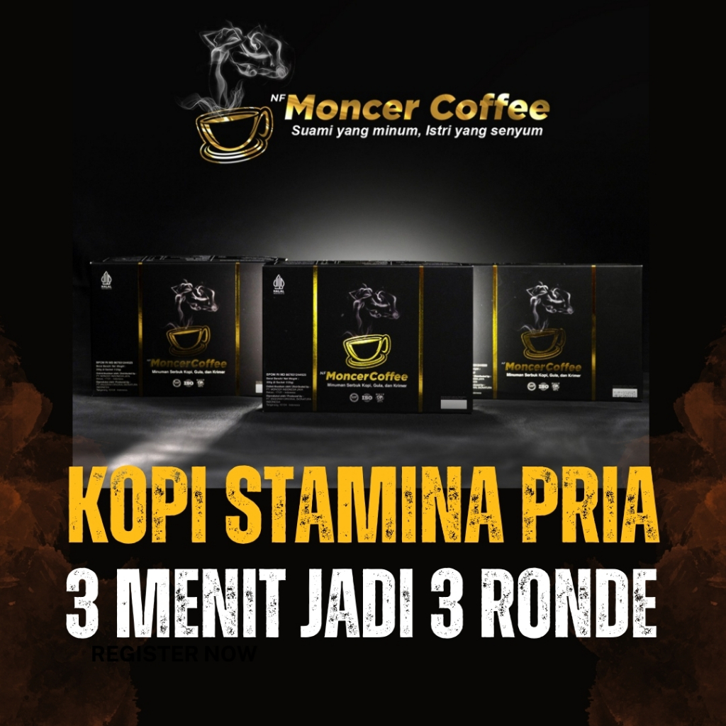 

Monceer Coffee Original Kopi Stamina Pria Ampuh Original Tahan Lama Tanpa Efek Samping HALAL BPOM