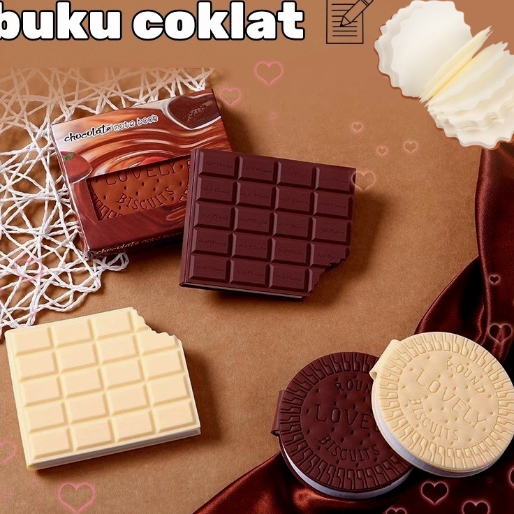 

Garansi Resmi Notebook Mini Motif Lucu Biskuit Cokelat Isi 8 Lembar Buku Catatan Notes Memo Pad Mini Cookie Biskuit Cokelat Unik Lucu Memiliki rasa coklat