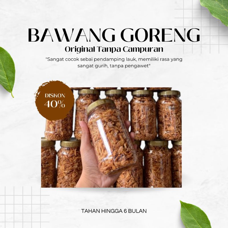 

BAWANG GORENG Home Made Original Tanpa Campuran