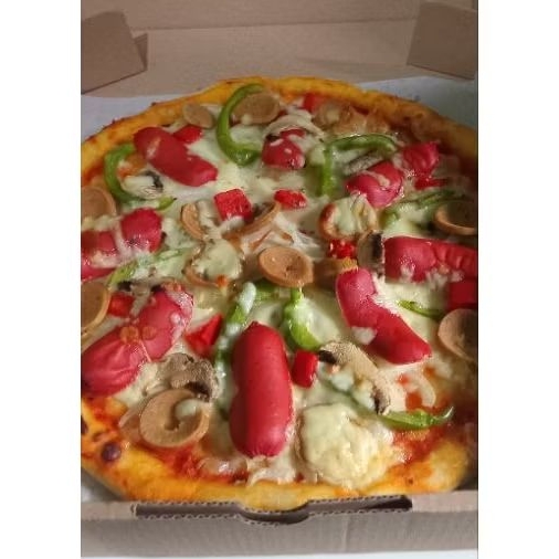 

PIZZA LADZIIZ Homemade Pizza Fresh Topping Sosis Jamur Keju Creamy Tuna KHUSUS SAMEDAY/INSTANT Bekasi