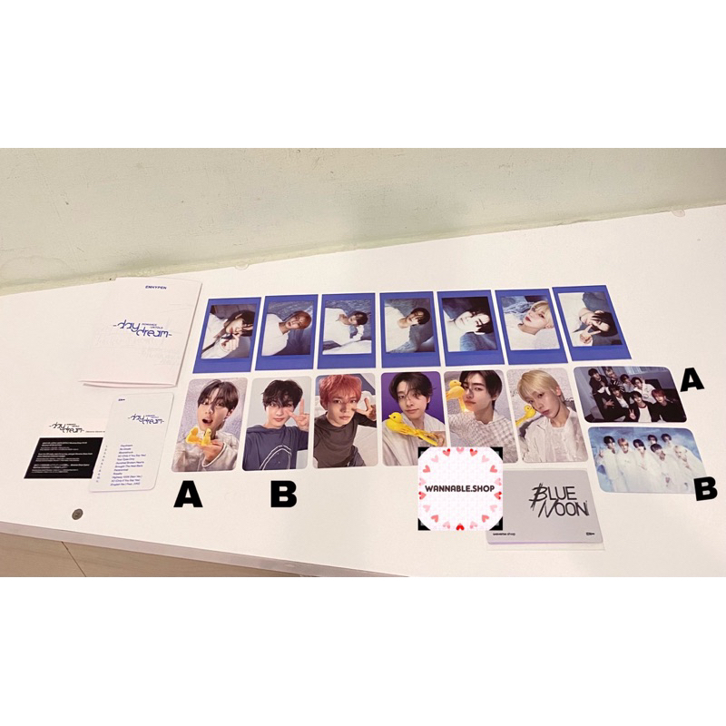 [READY STOCK INDONESIA] SHARING PHOTOCARD ENHYPEN ROMANCE UNTOLD DAYDREAM WEVERSE VERSION MV A MV B 