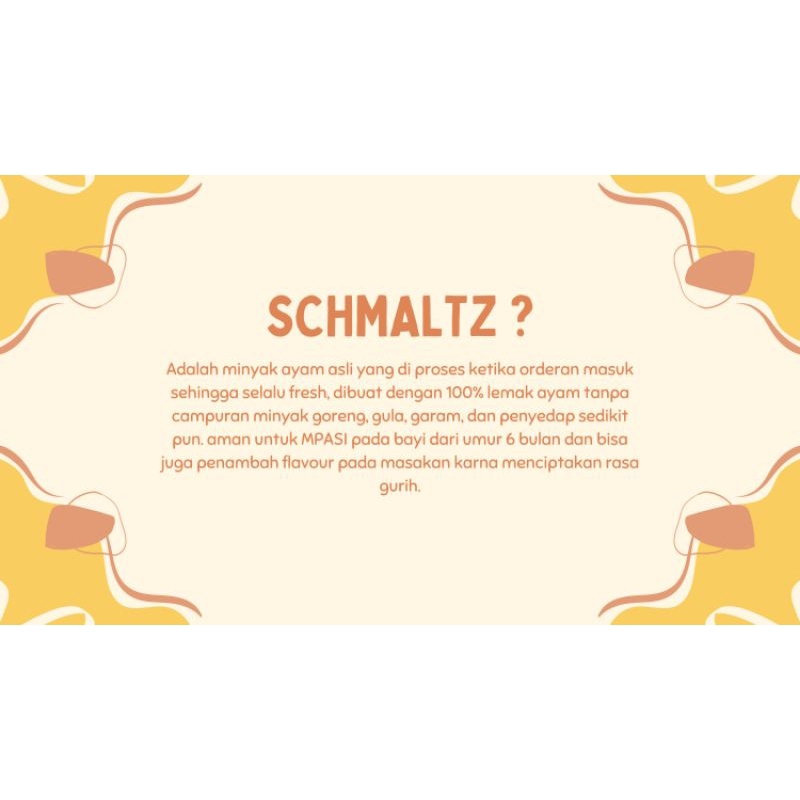 

schmaltz (chiken fat oil) 250 mL