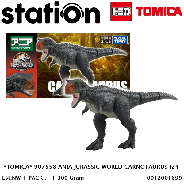 TOMICA 907558 ANIA JURASSIC WORLD CARNOTAURUS (2023 VER.) 24 - ACTION FIGURE