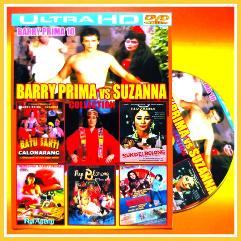 Kaset Film Indonesia Jadul Koleksi Aksi Barry Prima - Suzanna isi 5 Judul Vol.10 HD