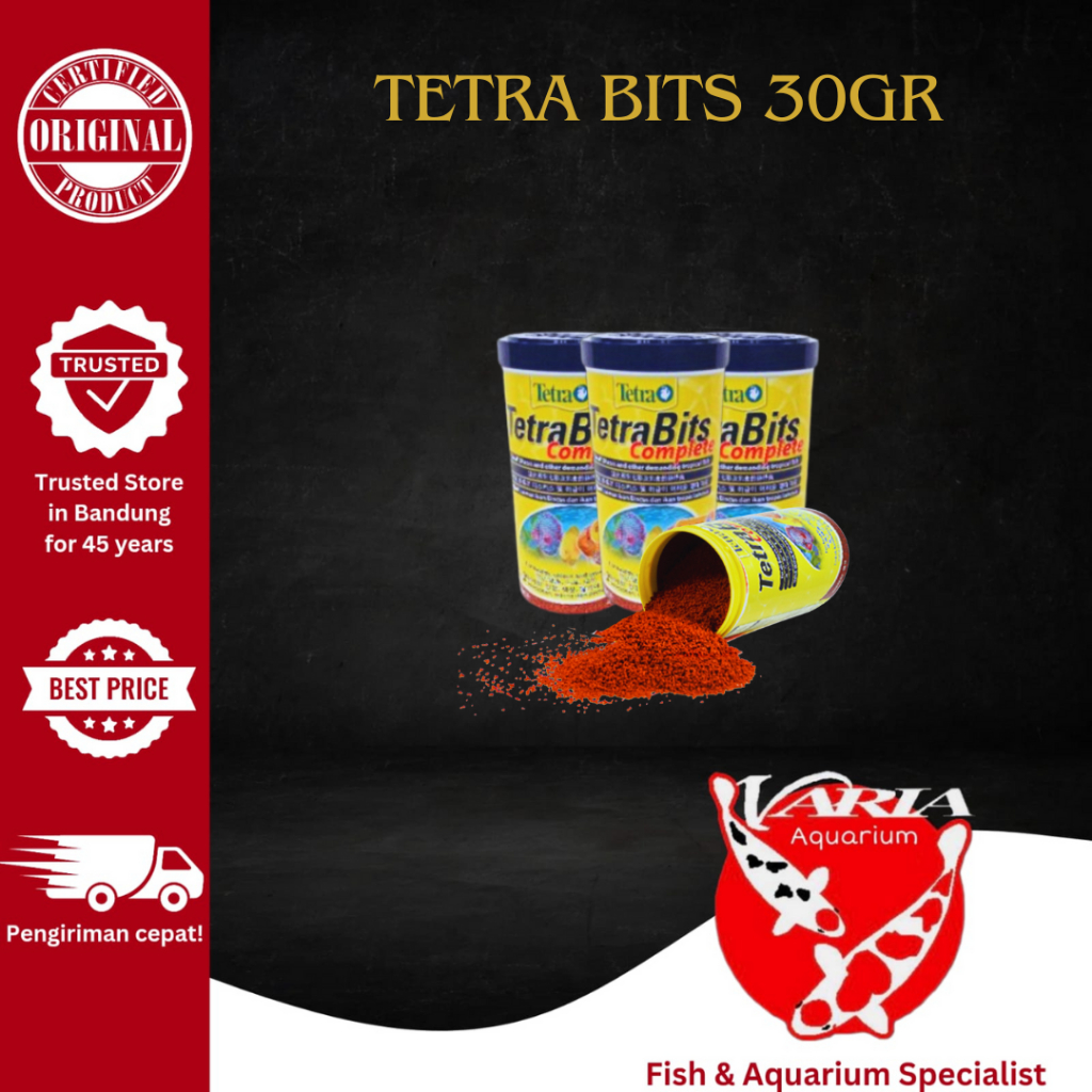 Tetra Bits 30g pakan ikan TetraBits 30 Gram