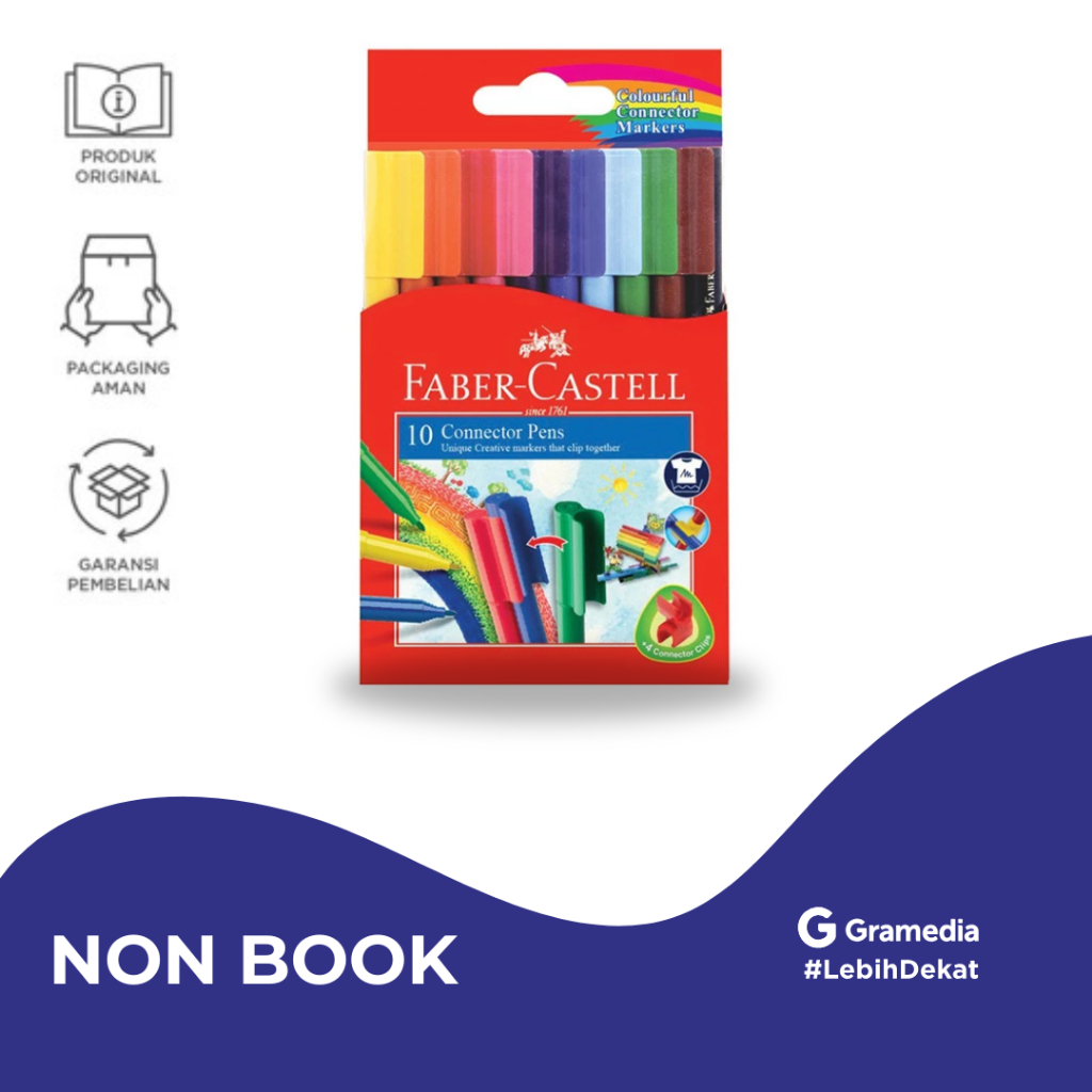 

Faber-Castell Spidol Warna Marker Connector Pen 10 - Gramedia Jember