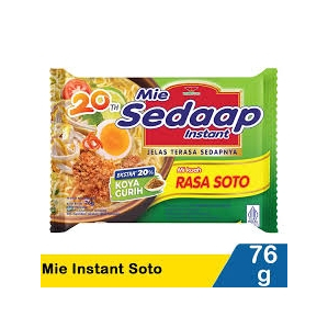 

MIE SEDAAP SOTO MIE INSTAN RASA SOTO