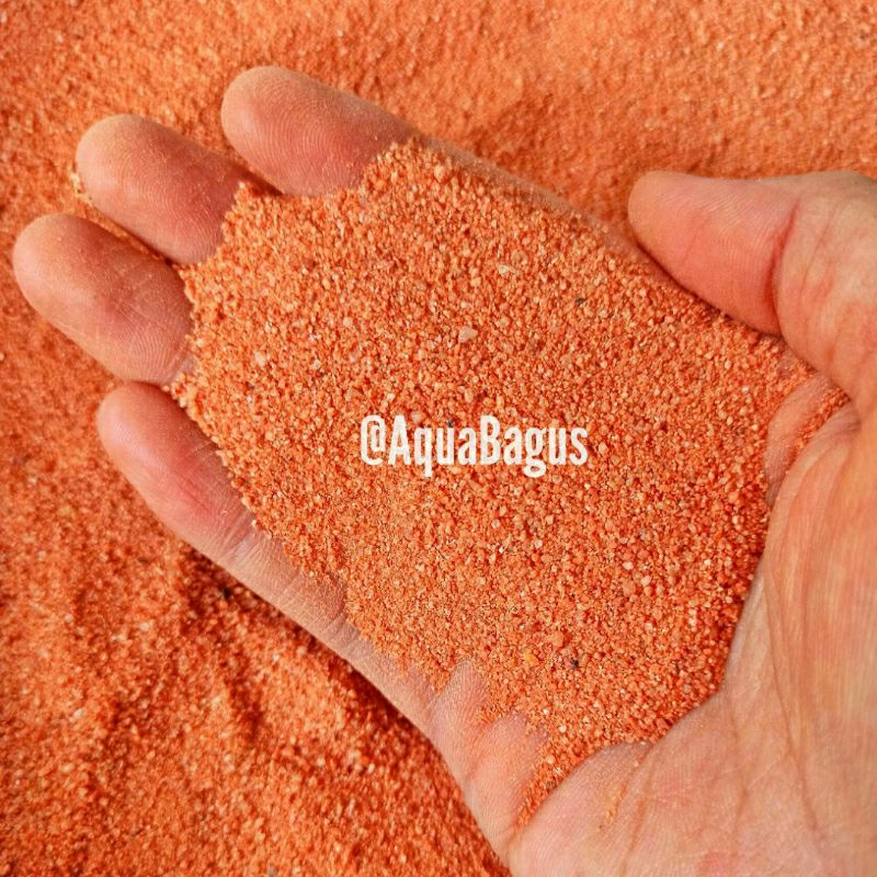 Pasir Silika Merah halus 500 gram