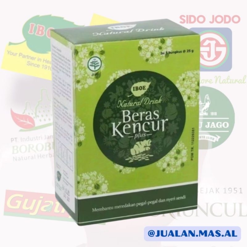 

IBOE - NATURAL DRINK BERAS KENCUR ISI 5 SACHET