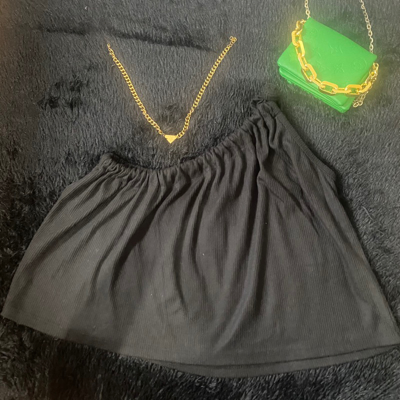 Korean One Shoulder Crop Tanktop Pita Tanktop Tarzan / Crop top one shoulder preloved