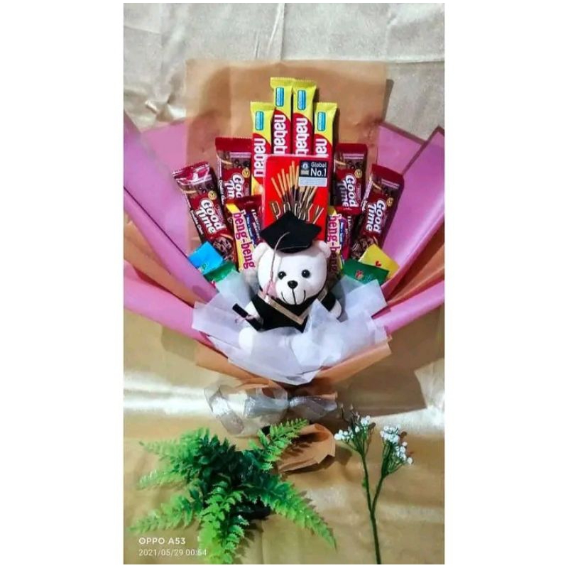 

buket snack_ boneka