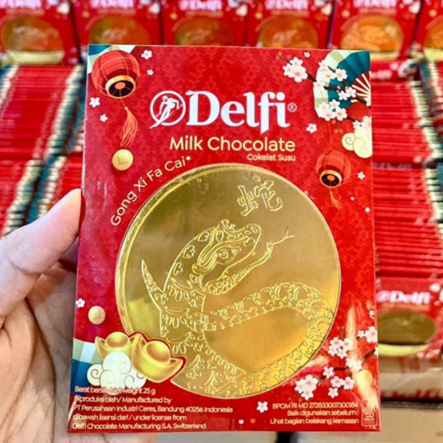 

Delfi Milk Chocolate Coin / Coklat Koin Imlek / 25 grm