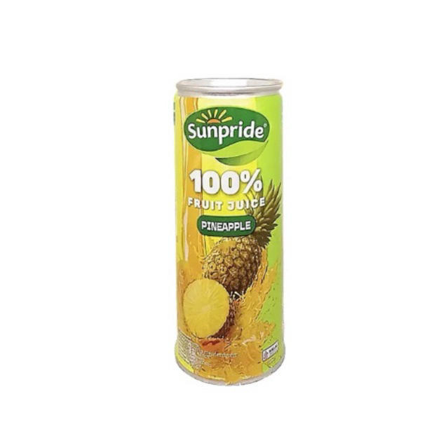 

Sunpride Fruit Juice Pineapple Kaleng 220 ml