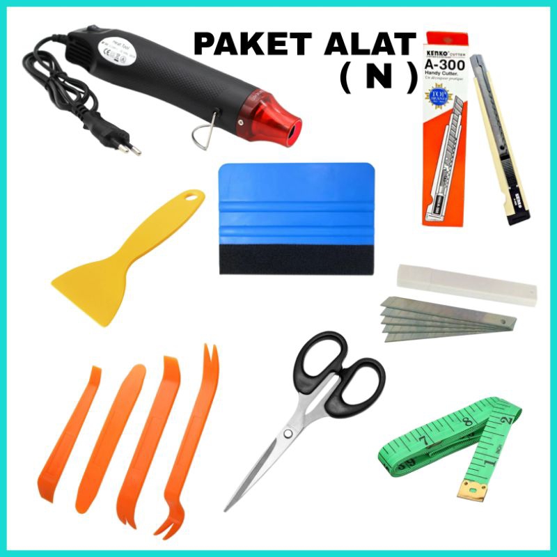 PAKET ALAT PASANG KACA FILM ALAT BANTU PASANG WALSTICKER KACA FILM/STIKER/WALPAPER MOBIL