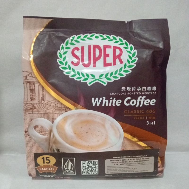

Super White Coffee Classic 3 In 1 Isi 15