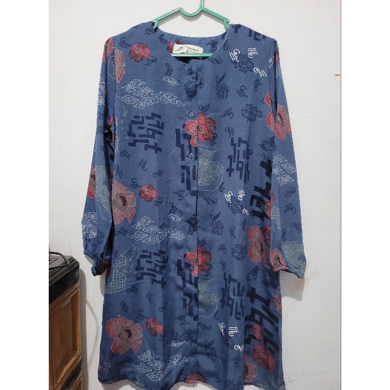 PRELOVED - ZM Zaskia Mecca - Wyta Ocean Tunik-Romansa Katulistiwa-Edisi Raffesia