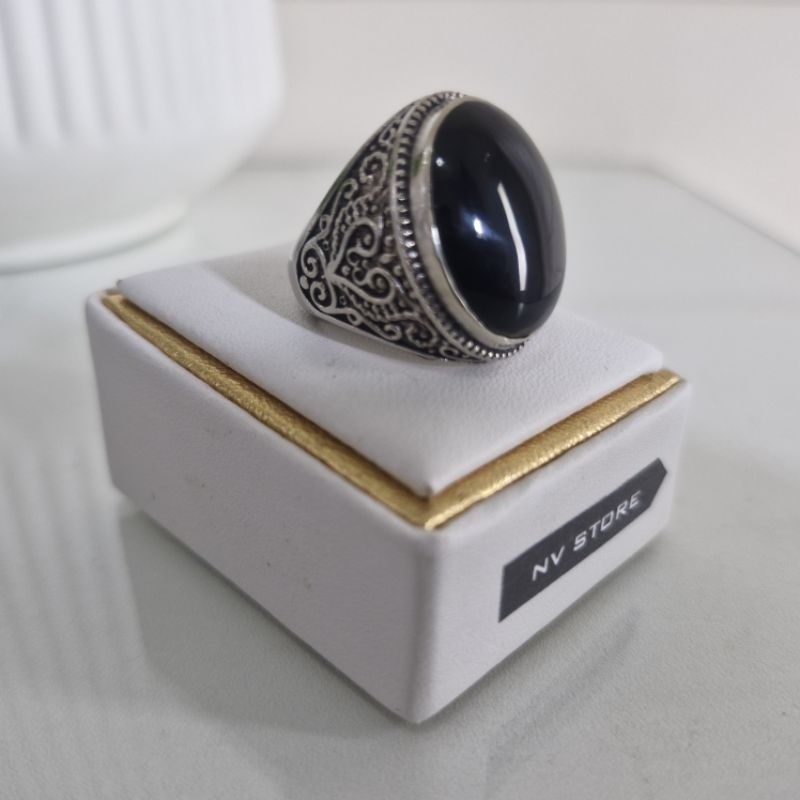 Batu Akik Yaman Wulung (Tembus Merah)