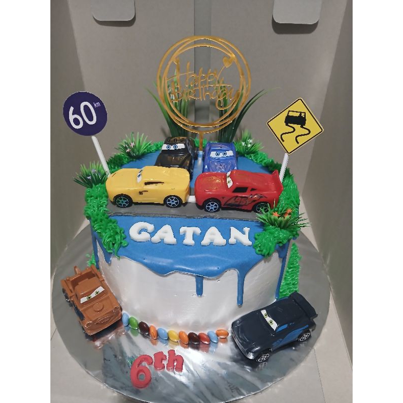 

Kue ulang tahun Hotwheels / mobil mobilan