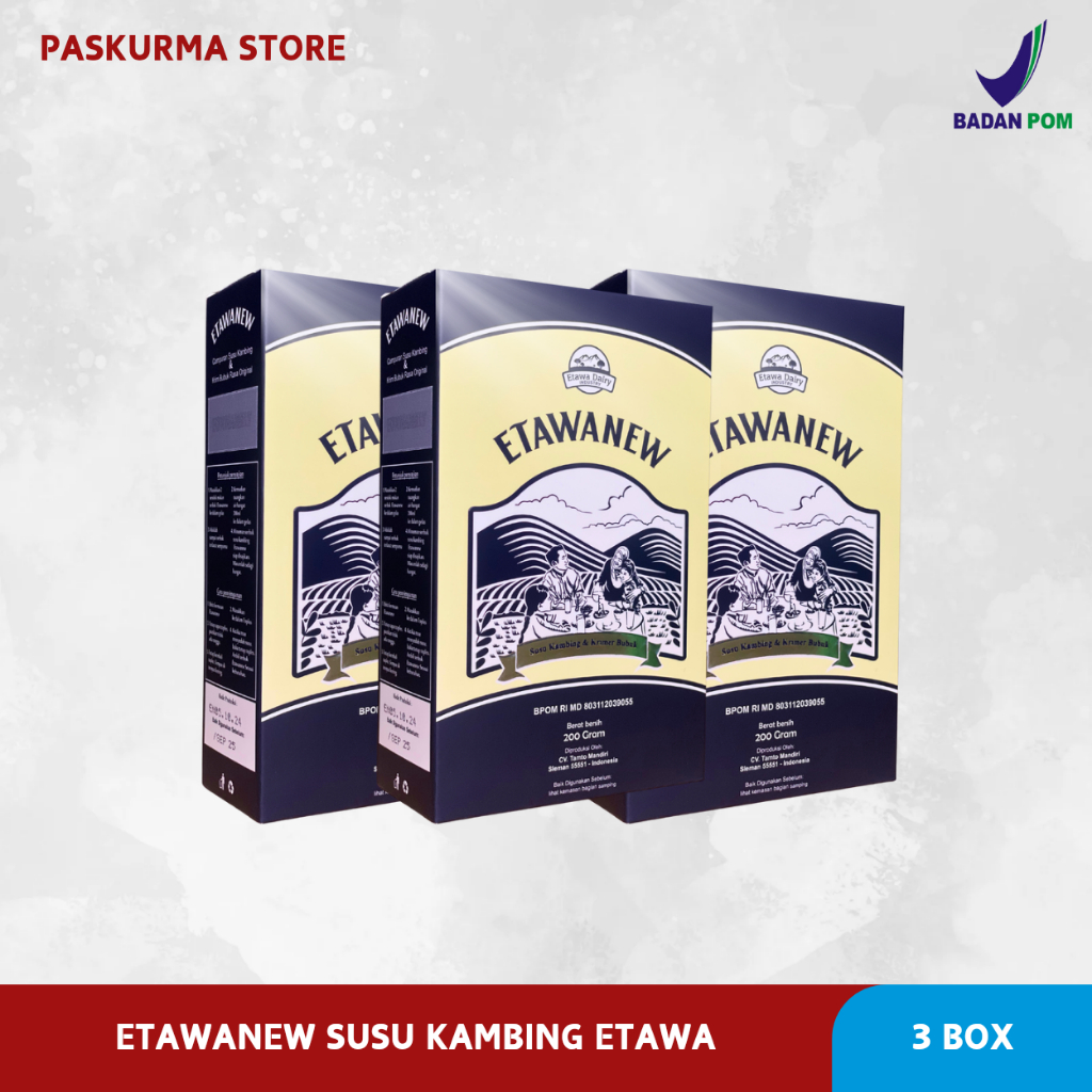 

3 BOX ETAWANEW – SUSU KAMBING ETAWA KUALITAS PREMIUM