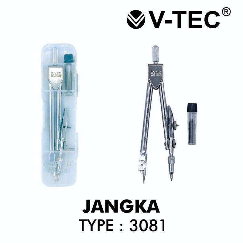 

JANGKA SET LENGKAP V TEC COMPASS RULER TYPE 3081 STAINLESS STEEL ANTI KARAT