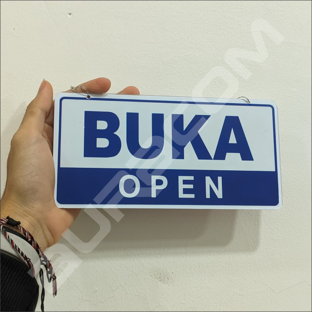 

Sign BUKA TUTUP Bahan Acrylic Acrilik