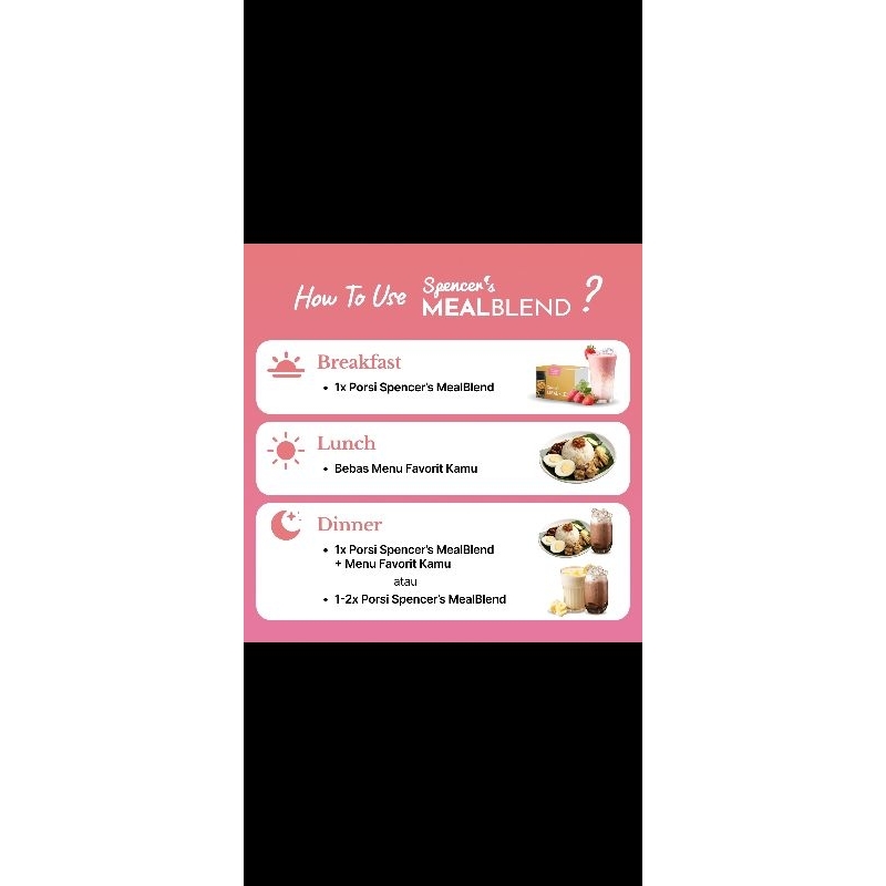 

Spencer's Mealblend Meal Replacement Bundling (4 box = 60 Sachet)