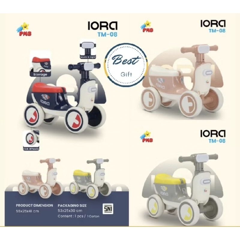PMB IORA | PMB RIDE ON IORA TM08 | RIDE ON | SEPEDA ANAK MURAH