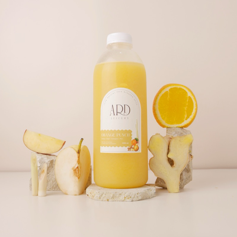 

ORANGE PUNCH 1000ML - ARD JUICERY 100% Cold Pressed Juice Fresh and Organics