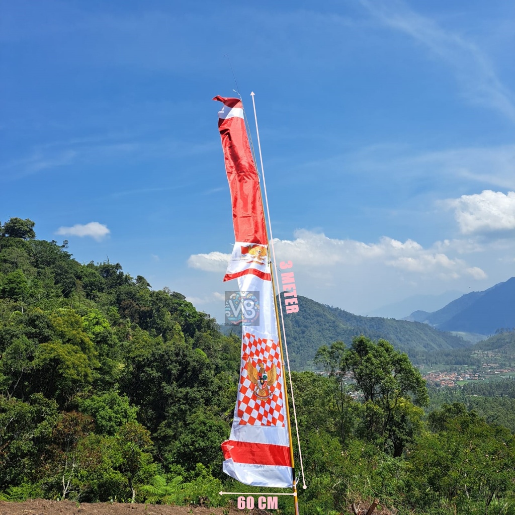 BENDERA UMBUL - UMBUL BANDIR GARUDA CATUR 3 METER