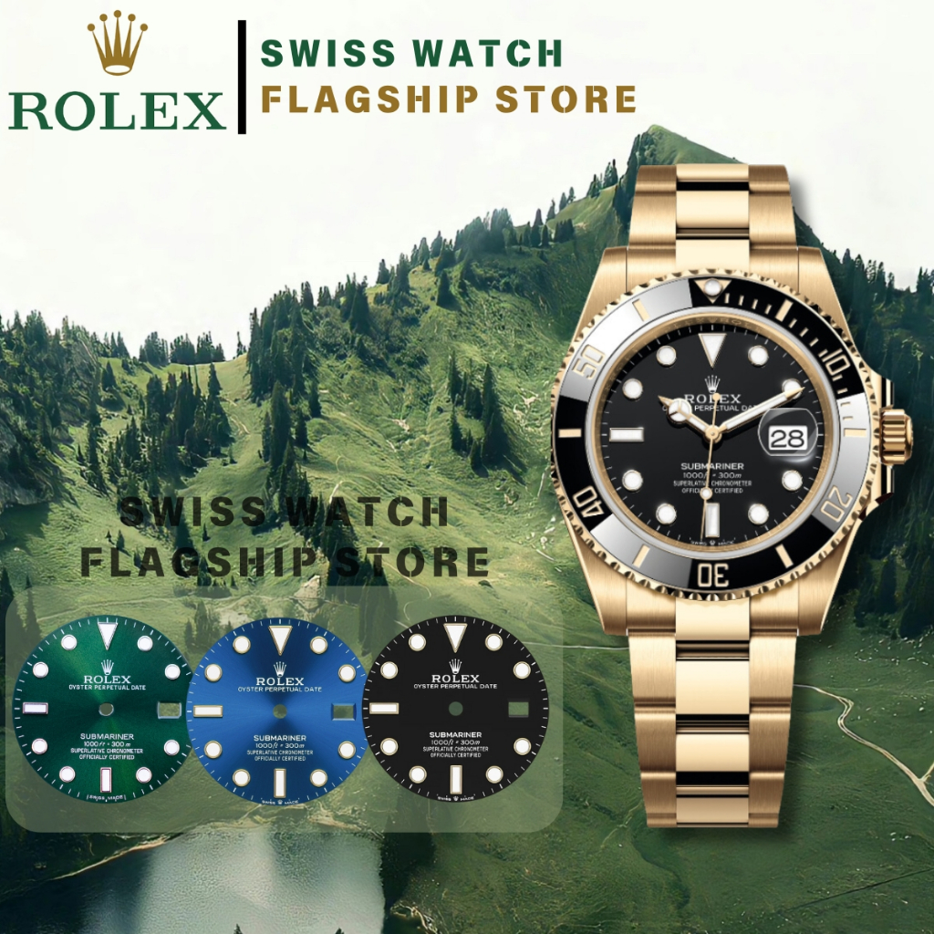 [Garansi lima tahun] Original✅ Jam Tangan Pria Rolex Submariner Calendar M126618ln-0002 Automatic Ge