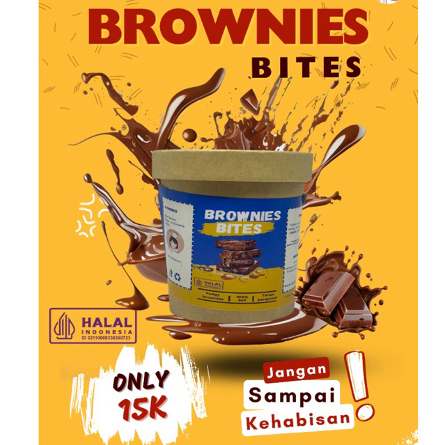 

FUDGY BROWIES BITES BY HANI BAKES 12oz