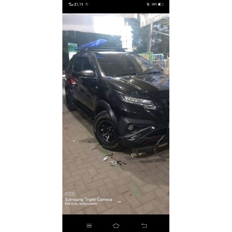 Over fender all new terios slim