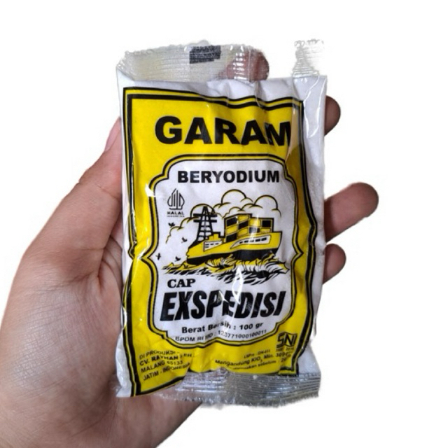 

[isi 10pcs] Garam Dapur Halus Beryodium Ekspedisi/Kaptein Random 100gr