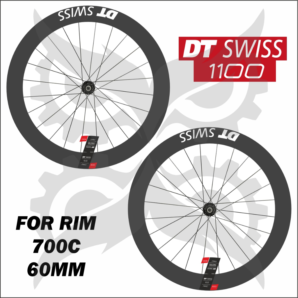 Stiker Rim DT Swiss arc 1100 60 mm Disc Brake