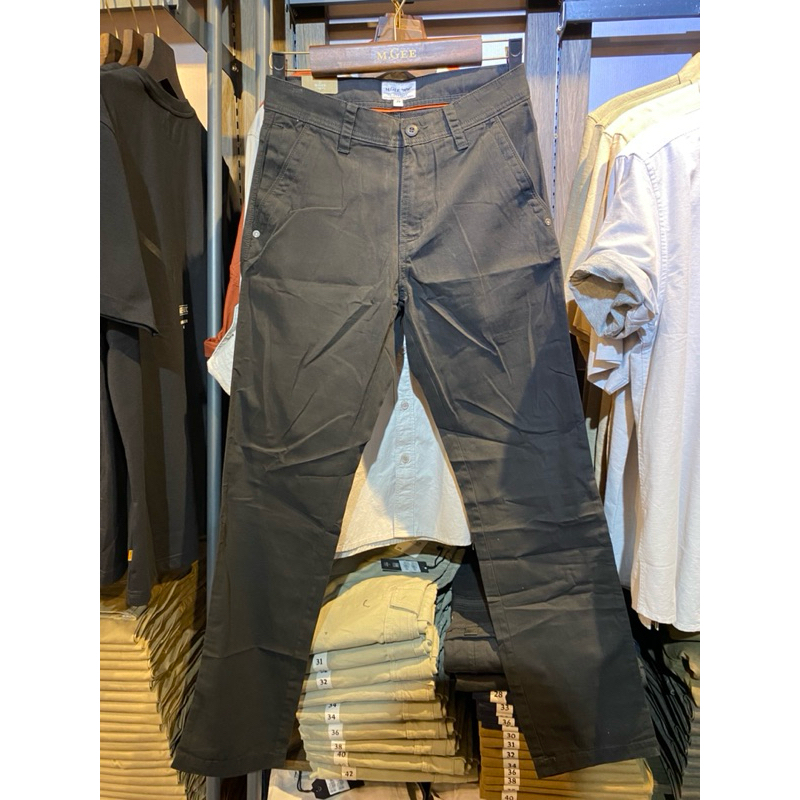 MGEE CELANA PANJANG CHINOS WARNA HITAM UNTUK PRIA FORZA C042 BLACK
