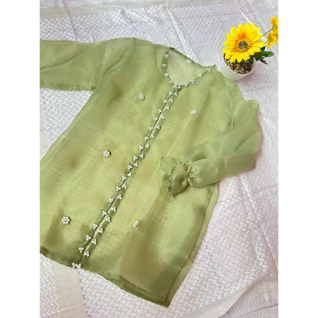 Outer Organza Premium Anak Usia 1 - 12 tahun Baju Anak Atasan Anak full Payet Mutiara Baju Payet Out