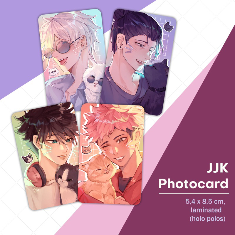 Jujutsu Kaisen Photocard - Gojo, Geto, Megumi, Yuuji (Satosugu, Itafushi)