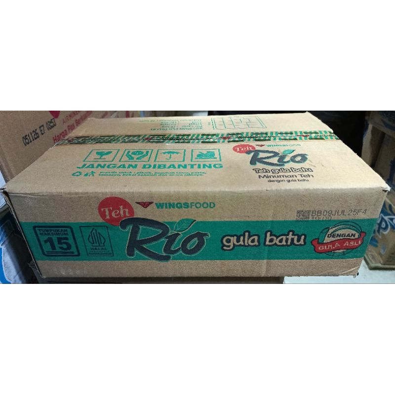 

Teh Rio gula batu 1 dus isi 24 cup @180ml