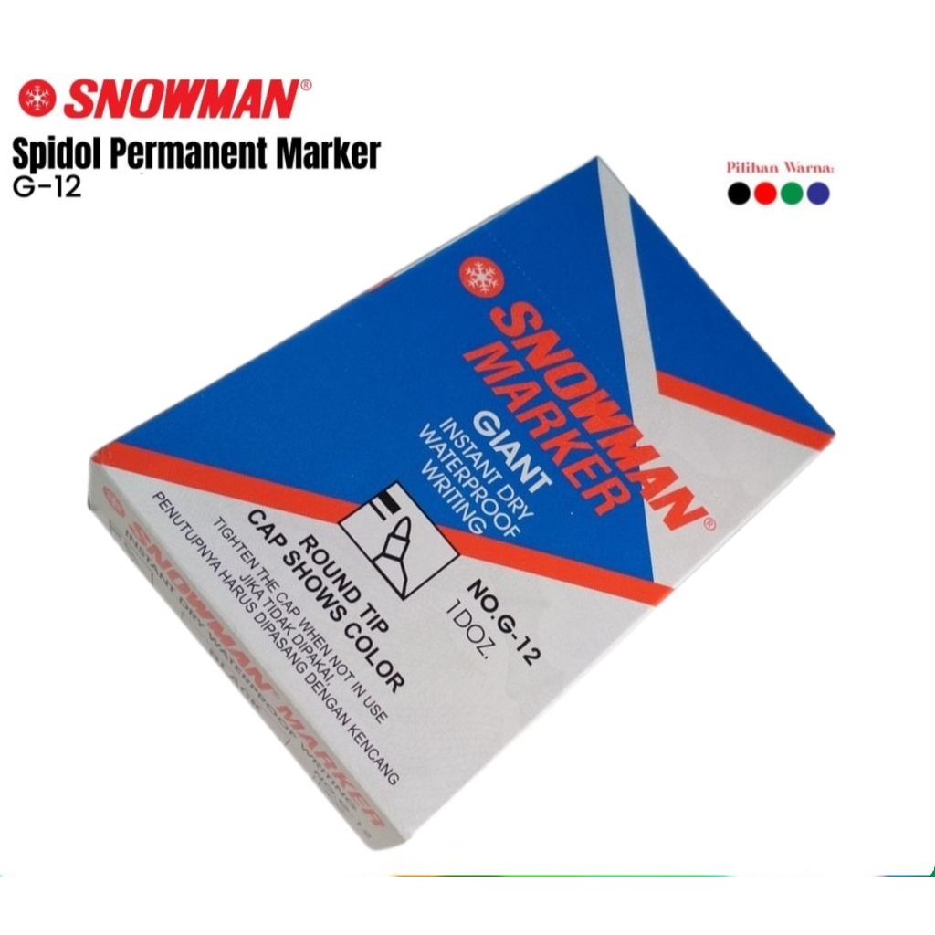 

Spidol Permanent Marker Snowman G-12
