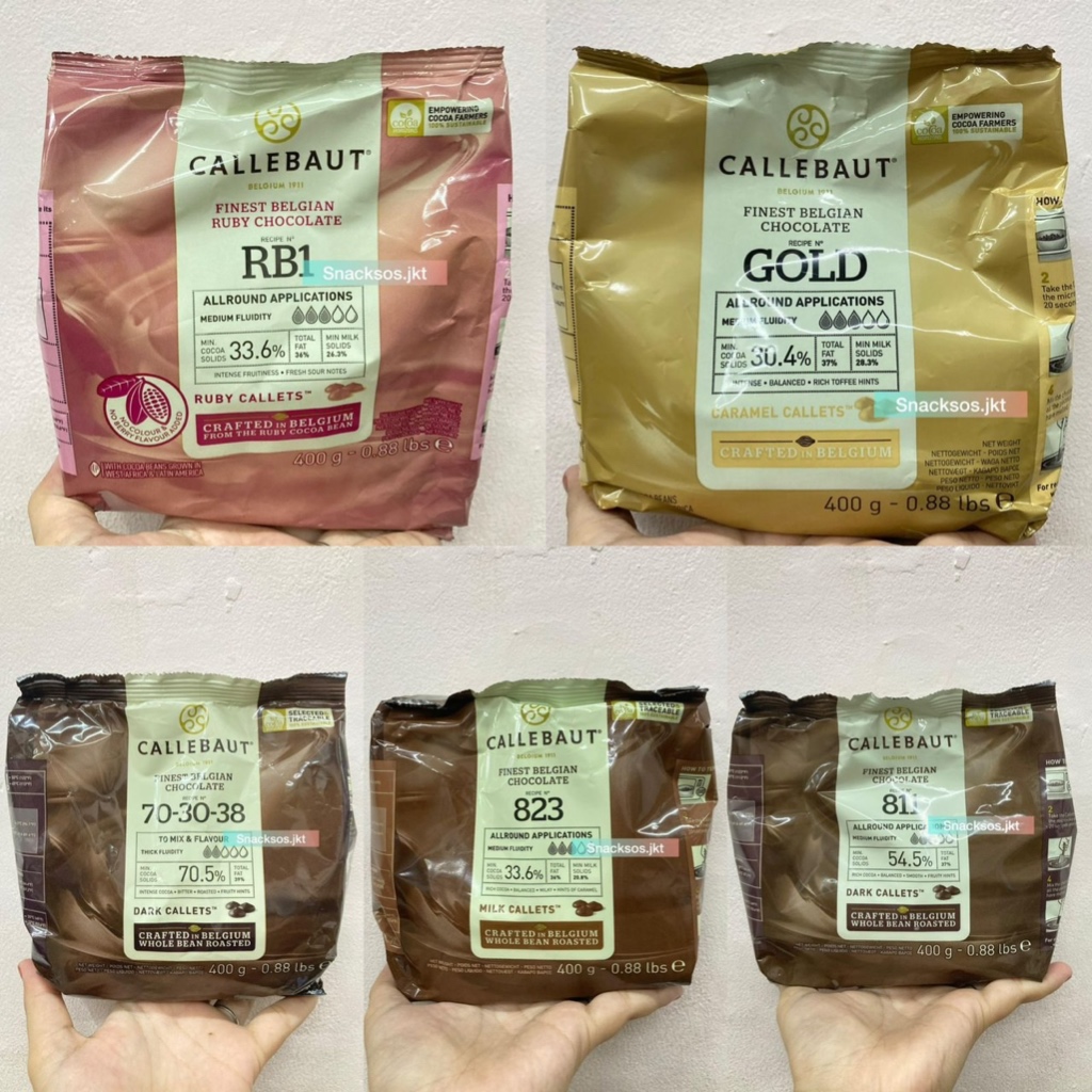 

[400GR] CALLEBAUT FINEST BELGIAN CHOCOLATE DARK CALLETS