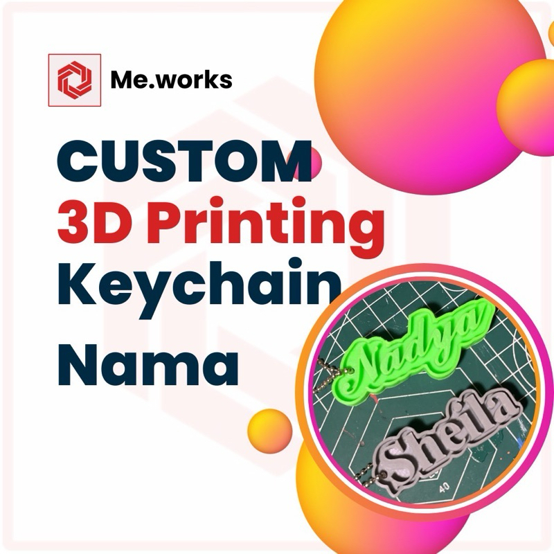 CUSTOM Gantungan Kunci sovenir ||  3D Printing