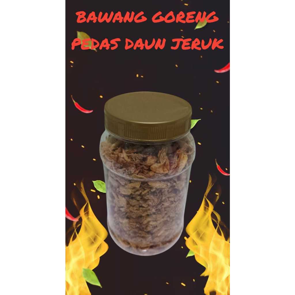 

Bawang goreng pedas daun jeruk