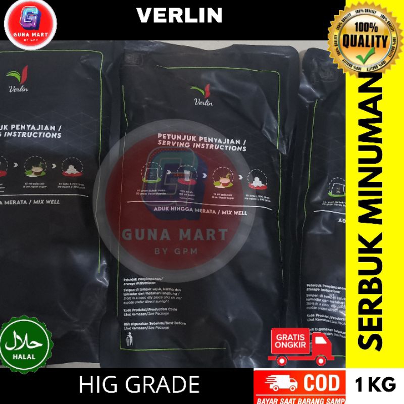 

Verlin Powder Drink 1kg Chocolate / Minuman Serbuk Varian Coklat