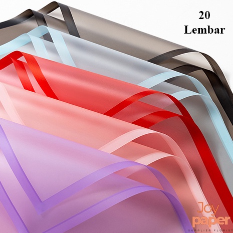 

Serbu Update 2 Lembar Kertas Buket Bunga Wrapping Paper Cellophane List Transparant Perpack Kb5